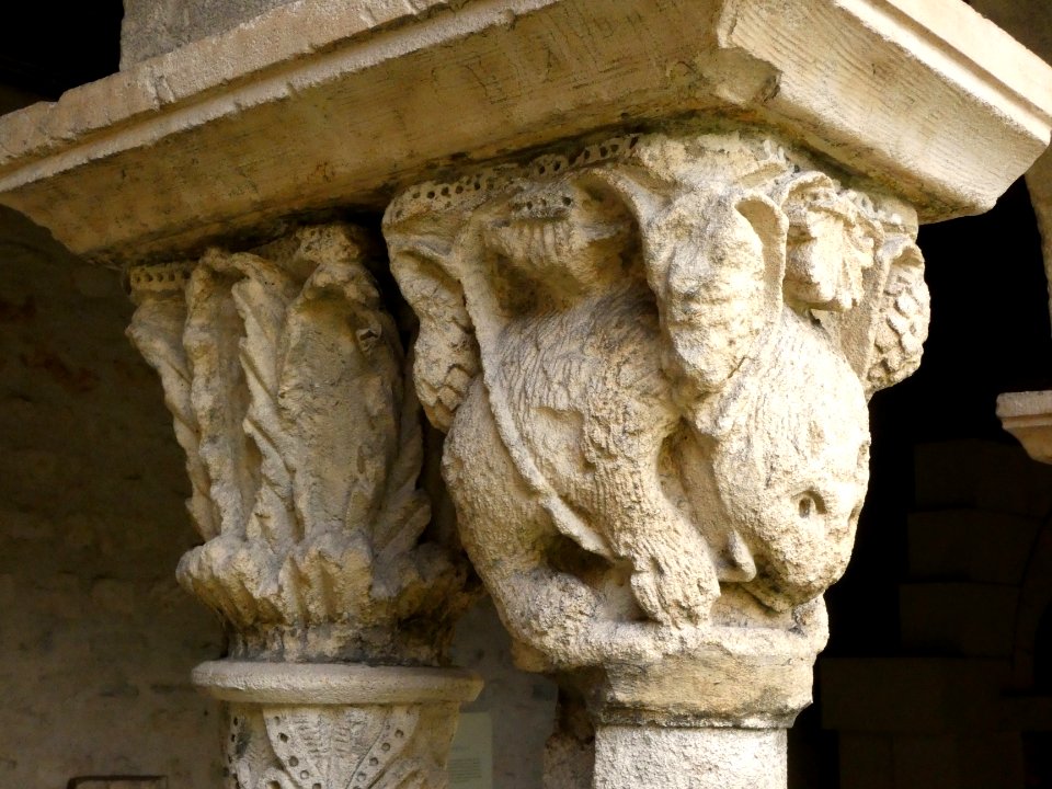 Vienne - Abbaye Saint-André-le-Bas -Cloître - Chapiteaux