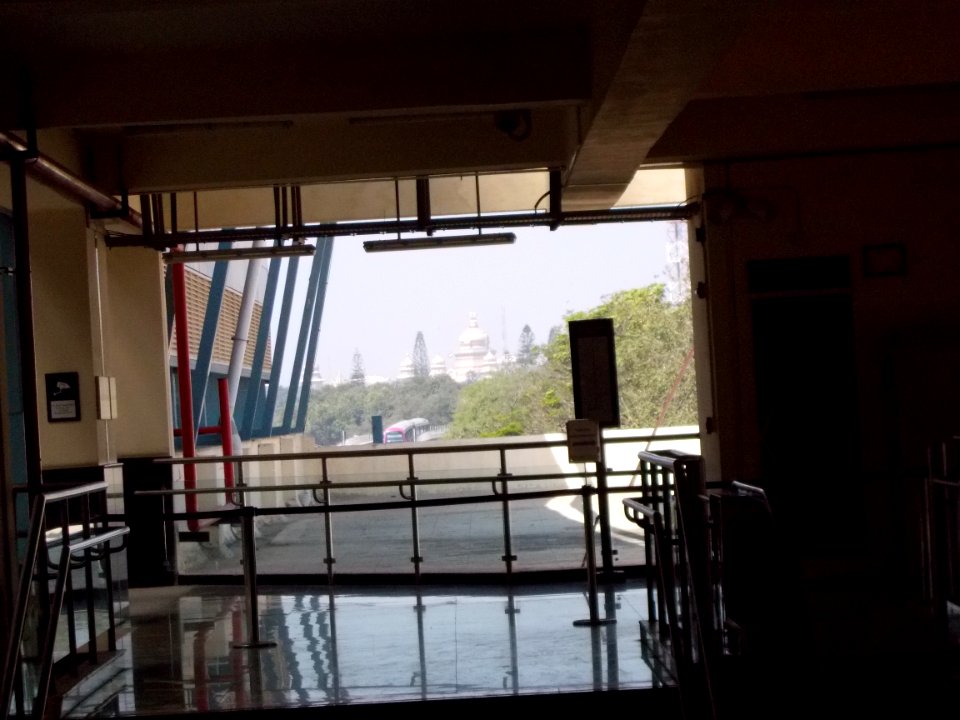 Vidhana Soudha from MG Road Namma Metro Station