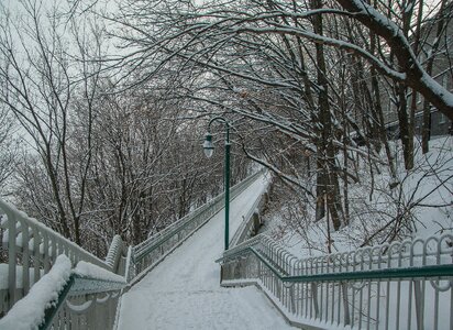 Snow frost stairs