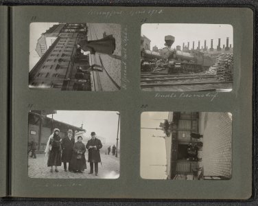 Vier stadsfotos. Linksboven straatbeeld. De heer Sweerts de Landas Wyborgh, Ne, Bestanddeelnr 20 09