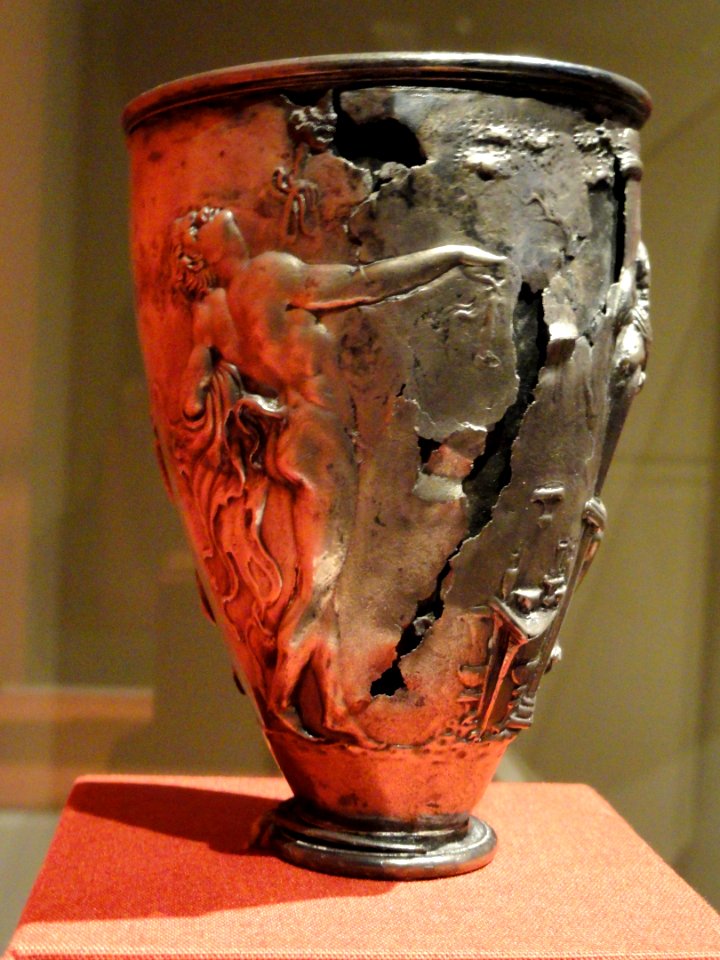 Vicarello Goblet, 20 BC - 20 AD, Roman, Italy, Vicarello, Augustan Period, silver - Cleveland Museum of Art - DSC08307