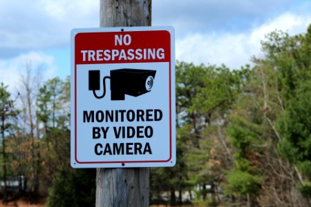 Video Surveillance Sign photo