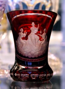 Victoria and Albert Museum Glassware 17042019 Bohemian glass Beaker 19th century 7172