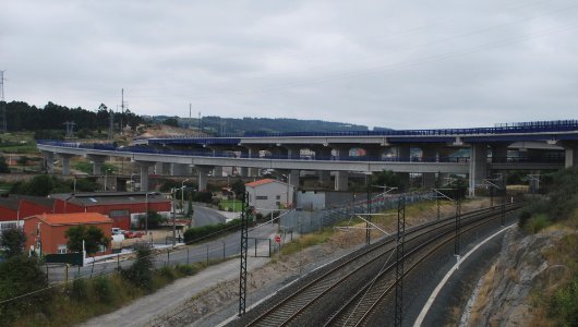 Viadutos AC-14 no Polígono de Pocomaco A Coruña