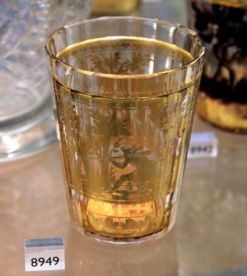 Victoria and Albert Museum Glassware 17042019 Beaker from Bohemia 7306