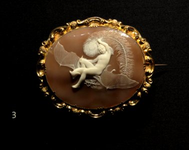 Victoria and Albert Museum Jewellery 11042019 Cameo Ariel M.274-1921 England About 1840 3184 photo