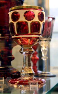 Victoria and Albert Museum Glassware 17042019 Bohemian glass Goblet 19th century 7155