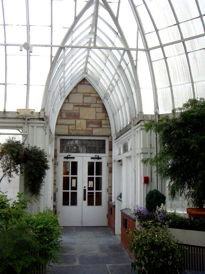 Victoria Hall and greenhouse in May 2015 - 16