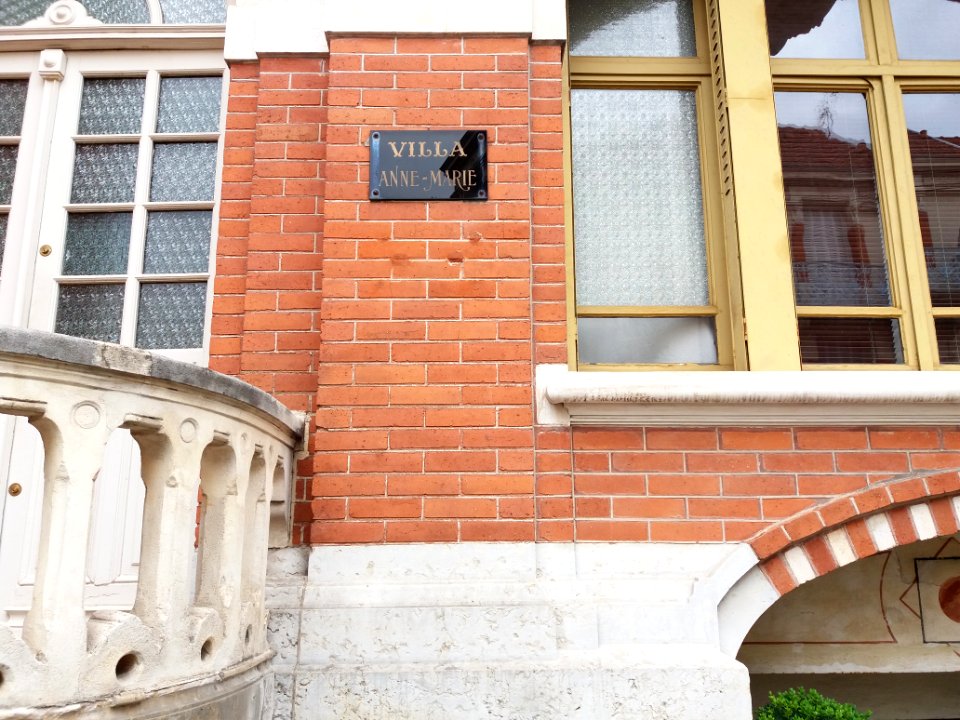 Vichy - Rue Albert Londres, villa Anne-Marie, plaque