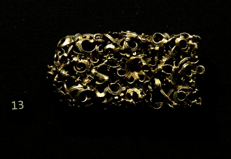 Victoria and Albert Museum Jewellery 11042019 Belt end Gilded silver Germany About 1520 2951