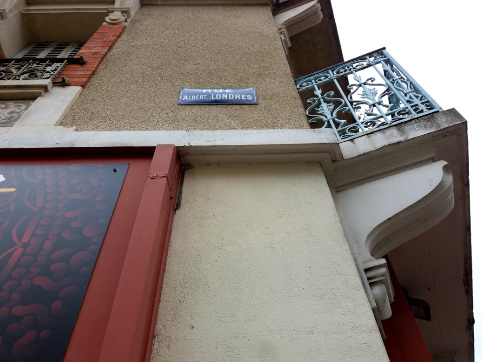 Vichy - Rue Albert Londres, plaque