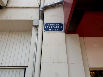 Vichy - Square Constantin Weyer, plaque