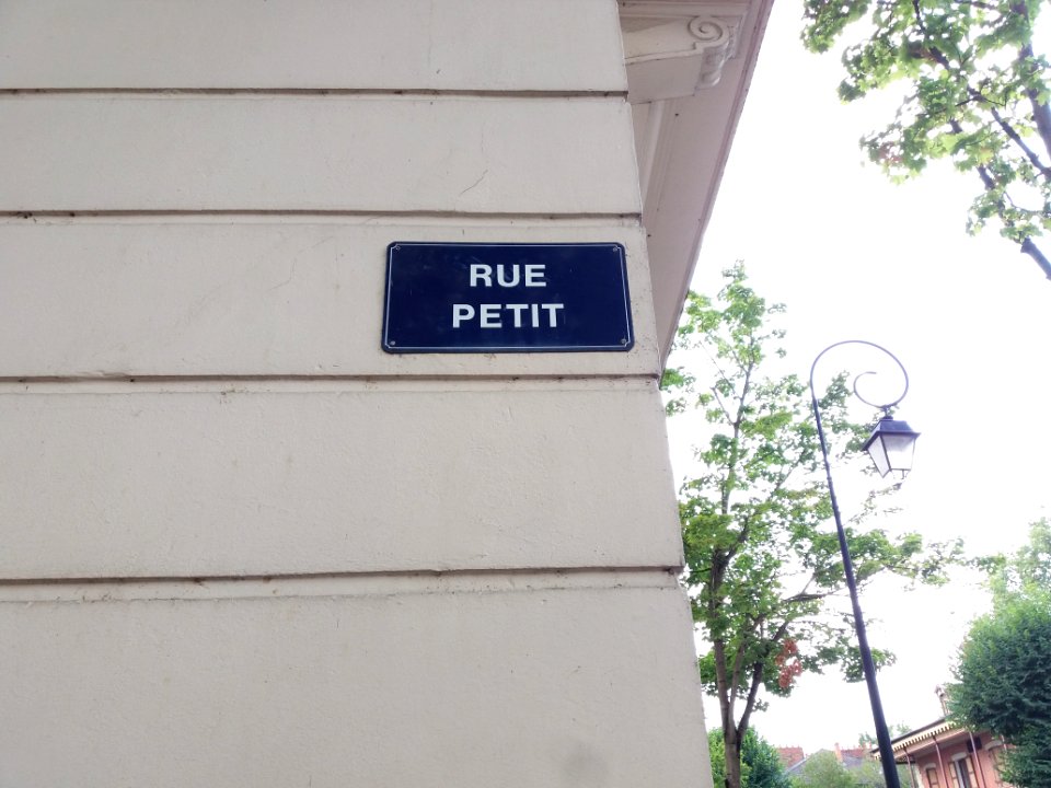 Vichy - Rue Petit, petite plaque