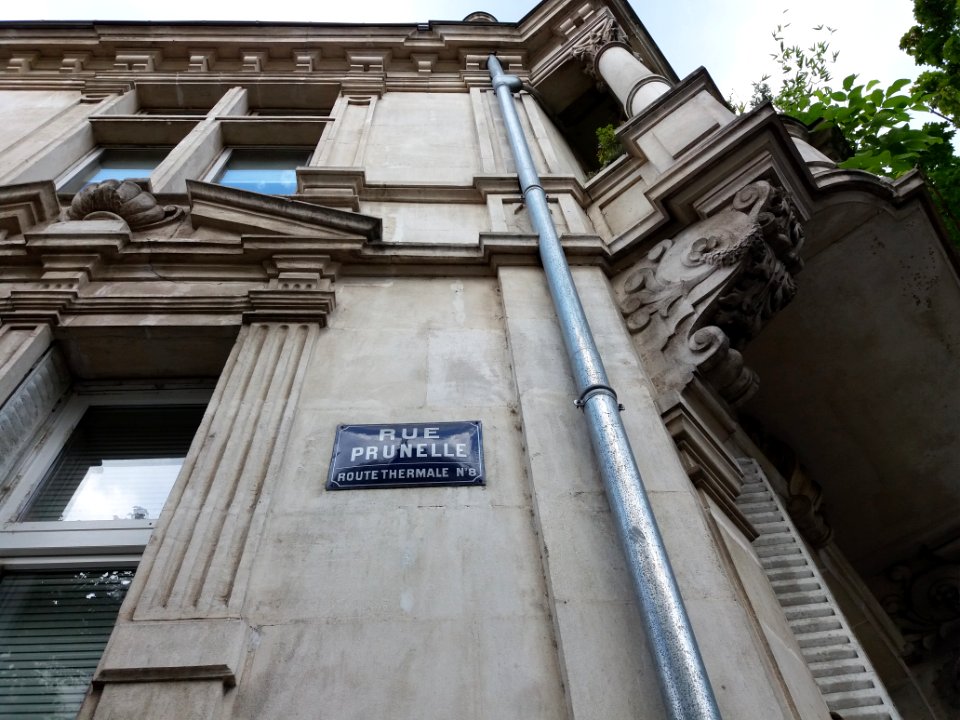 Vichy - Rue Prunelle, plaque
