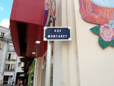 Vichy - Rue Montaret, plaque