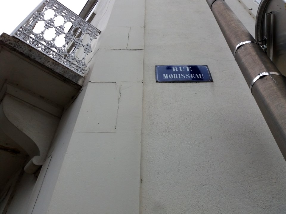 Vichy - Rue Morisseau, plaque