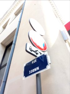 Vichy - Rue Sornin, plaque
