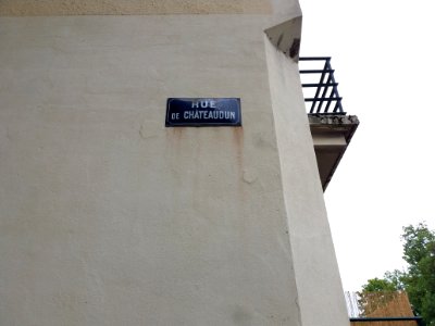 Vichy - Rue de Châteaudun, plaque