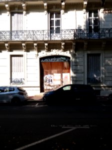 Vichy - Rue du Parc, porte en travaux