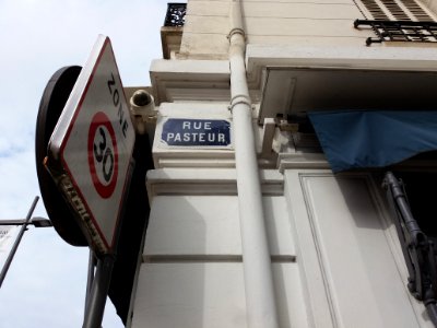 Vichy - Rue Pasteur, plaque