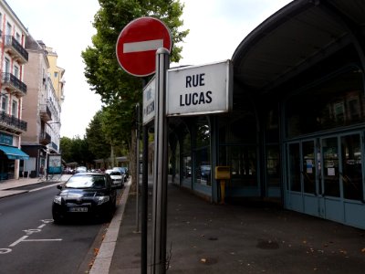 Vichy - Rue Lucas, plaque