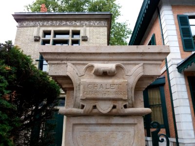 Vichy - Boulevard des États-Unis - Chalet de Clermont-Tonnerre, plaque