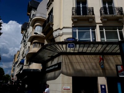 Vichy - Rue du Président Roosevelt, plaque d'architecte