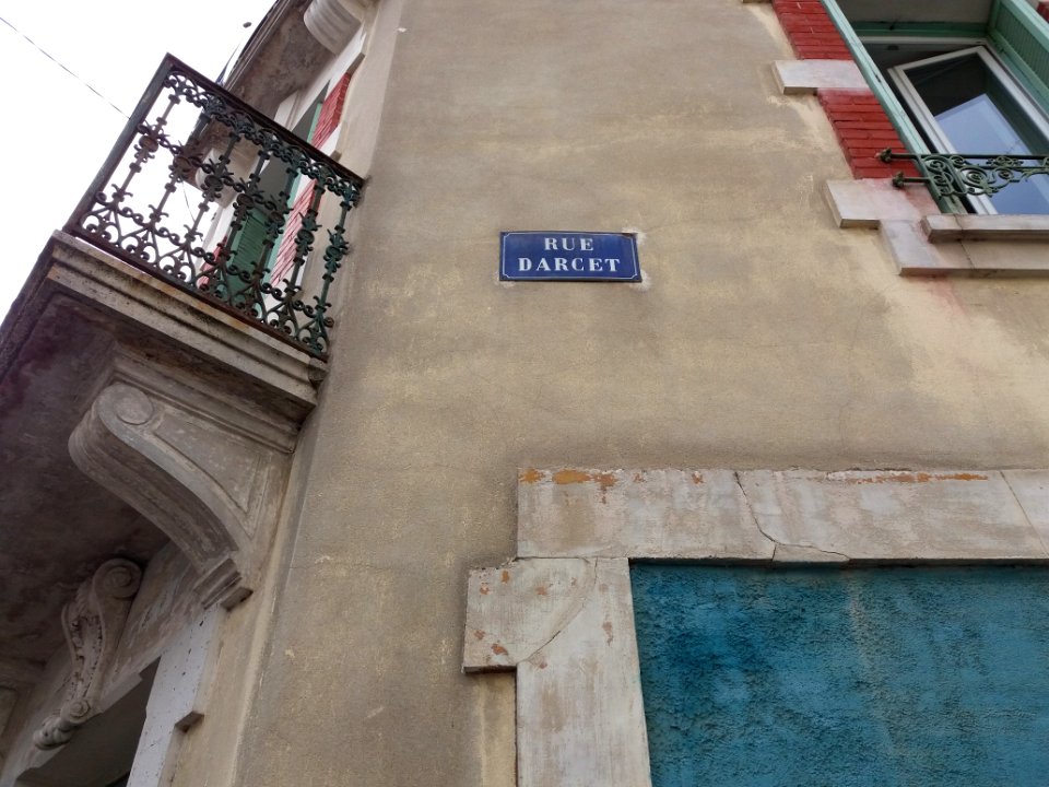 Vichy - Rue Darcet, plaque