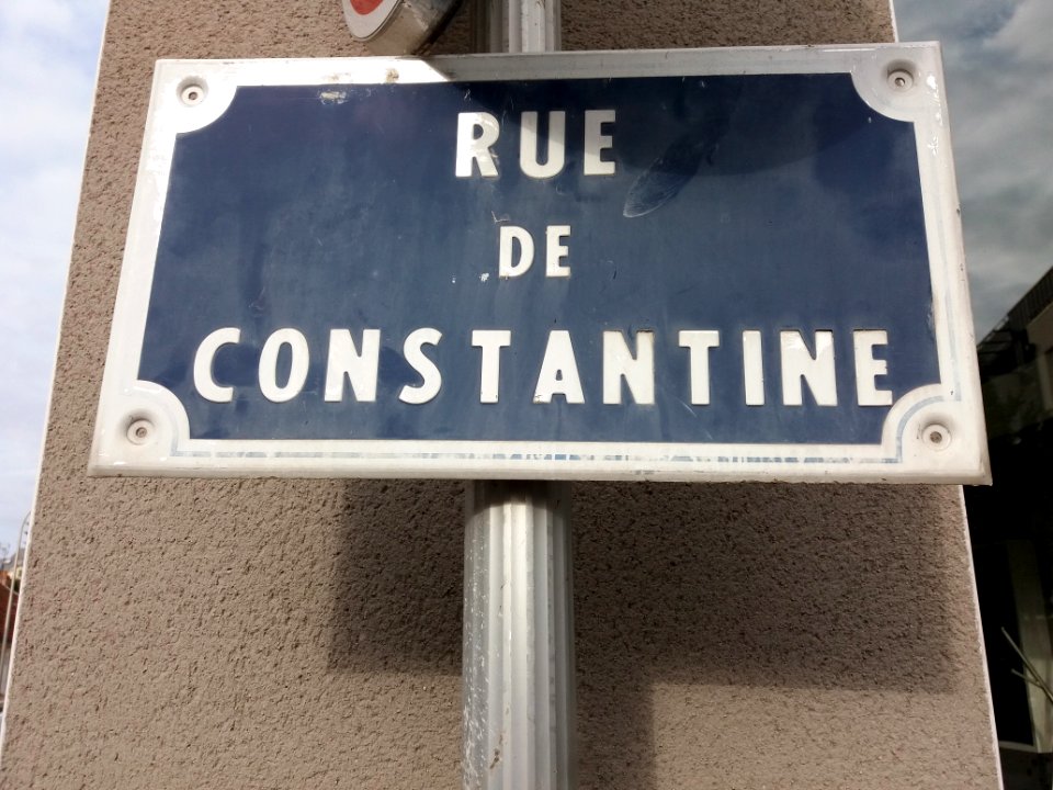 Vichy - Rue de Constantine, plaque