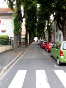 Vichy - Rue de Châteaudun, depuis le boulevard de l'Hôpital