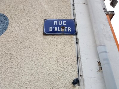 Vichy - Rue d'Alger, plaque