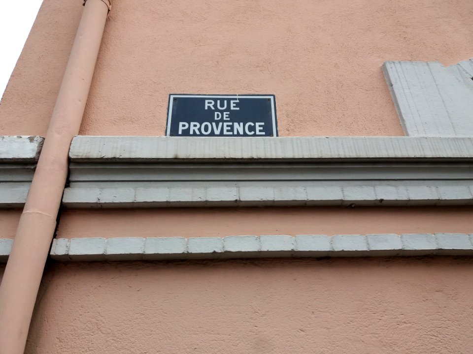 Vichy - Rue de Provence, plaque