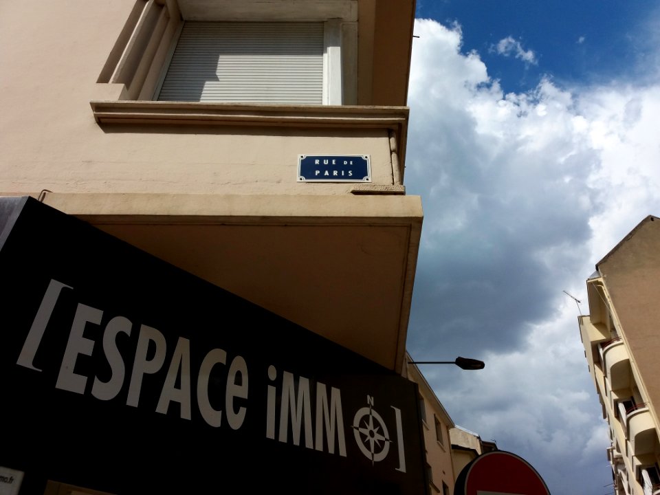Vichy - Rue de Paris, plaque