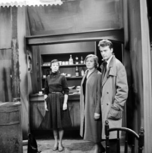 VPRO Televisiespel Hoog is de hemel , vlnr Marianne Rector , Elise Hoomans, Bestanddeelnr 910-8133