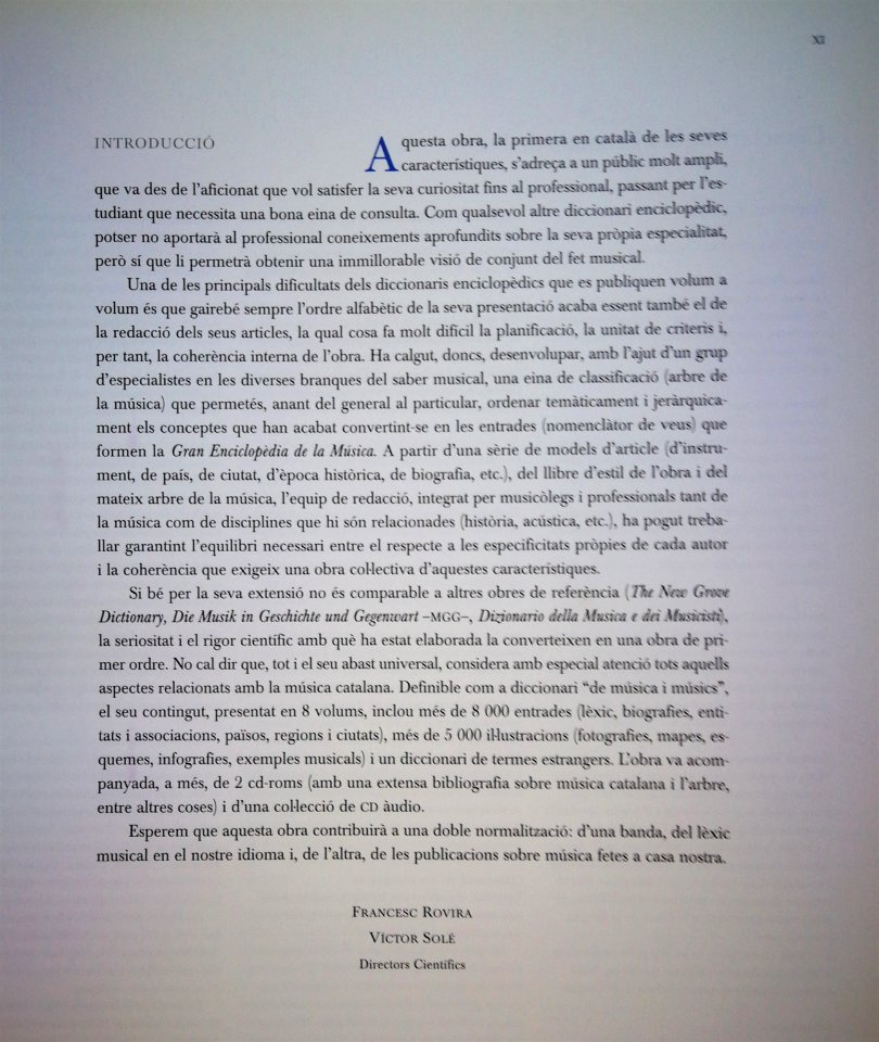 Vorwort Gran Enciclopèdia de la Musica 001
