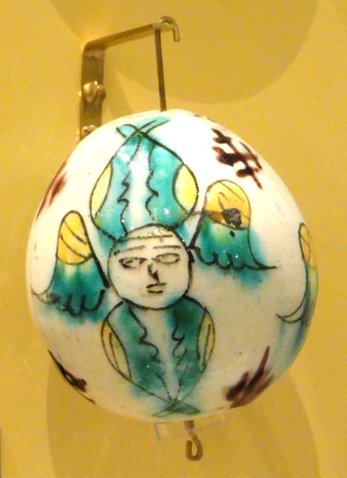 Votive ornament with seraphim, Armenian, Kutahya, Anatolia, Turkey - Royal Ontario Museum - DSC09625