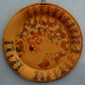 Votive plate, Tyrrhenian group, c. 570 BC, L 167 - Martin von Wagner Museum - Würzburg, Germany - DSC05421
