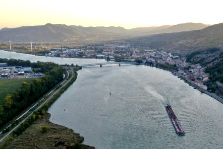 Voulte sur rhone aerial