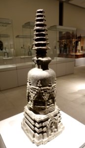 Votive stupa (caitya), Bihar-Bengal, East India, 9th century AD, phyllite - Ethnological Museum, Berlin - DSC01618 photo