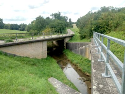 Walzbach, oberhalb Weingarten, Brücken Landesstraße 559 alt & neu