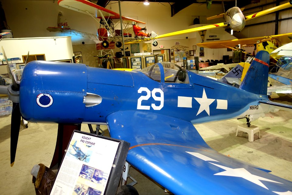 Vought F4U Corsair replica - Oregon Air and Space Museum - Eugene, Oregon - DSC09878