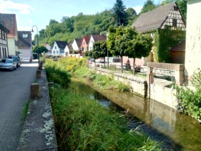 Walzbach, Weingarten, Abzweig Mühlkanal untere Mühle
