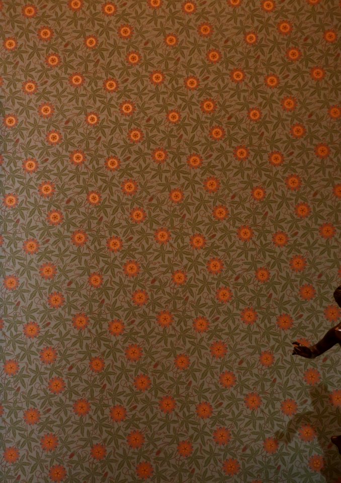 Wallpaper designed by the Herter Brothers in the 1870s, modern printing