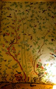 Wallpaper, China - Wellington Bedroom - Chatsworth House - Derbyshire, England - DSC03359