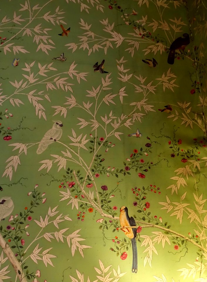 Wallpaper, China - Marquis and Marchioness of Normanby Bedrooms - Chatsworth House - Derbyshire, England - DSC03344