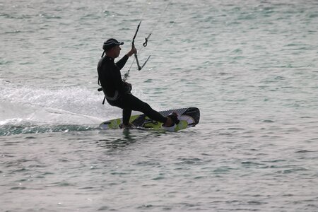 Recreation kite surfer watersports