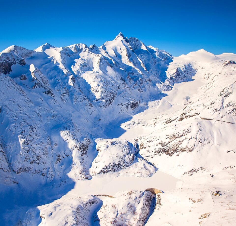 Alpine high tauern snow
