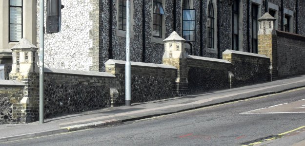 Walls at Brighton Forum, Ditchling Road, Brighton (NHLE Code 1380439) (September 2010)