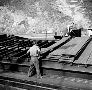 Voorbereidingen voor de doorvaart Bad Salzig - Bingen i.v.m. bochten, stroomver…, Bestanddeelnr 254-1115