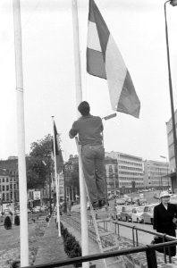 Voorbereidingen van het staatsbezoek in Brussel, Bestanddeelnr 911-2841 photo